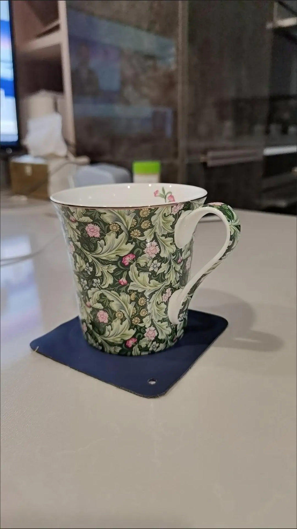 400ml Creative Flower Ceramic Mugs With Handle Floral Mugs Porcelain Bone China Tea Mug Coffee Cups Large Coffee Mugs Home Decor